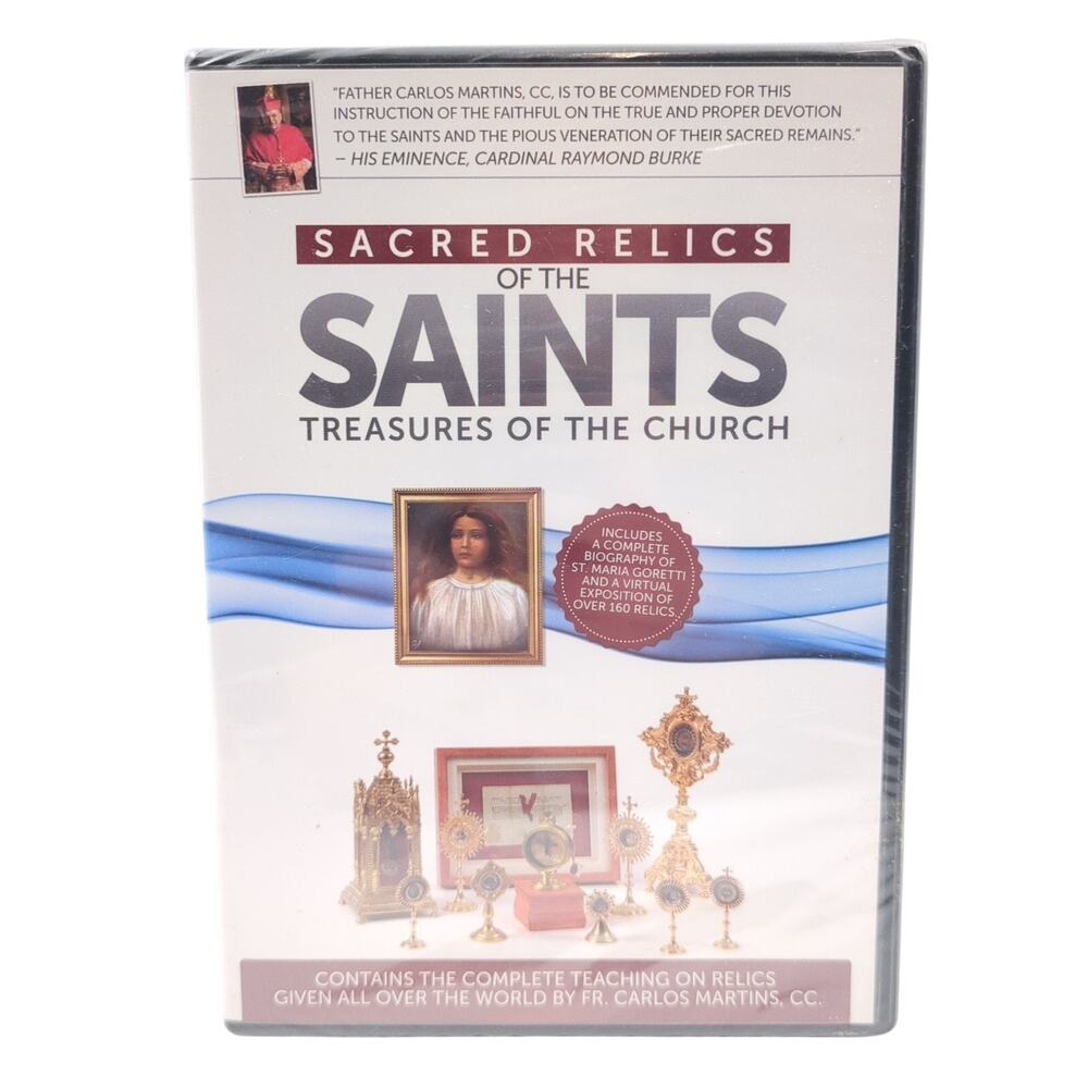 Sacred Relics of the Saints Treasures of the Church DVD Fr. Carlos Martins NEW